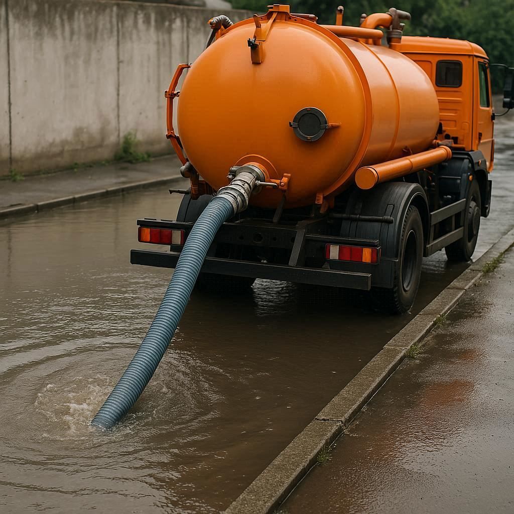 Откачка воды в Можайске